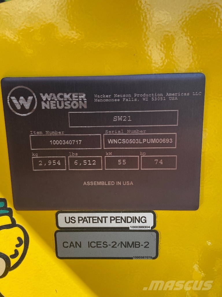 Wacker Neuson SW21 Minicargadoras