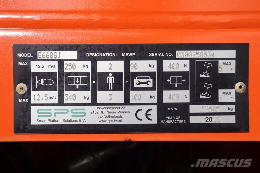 JLG 660SJ ELECTRIC E660SJ | 22M | FULL ELECTRIC | LOW Teleskopske podizne platforme