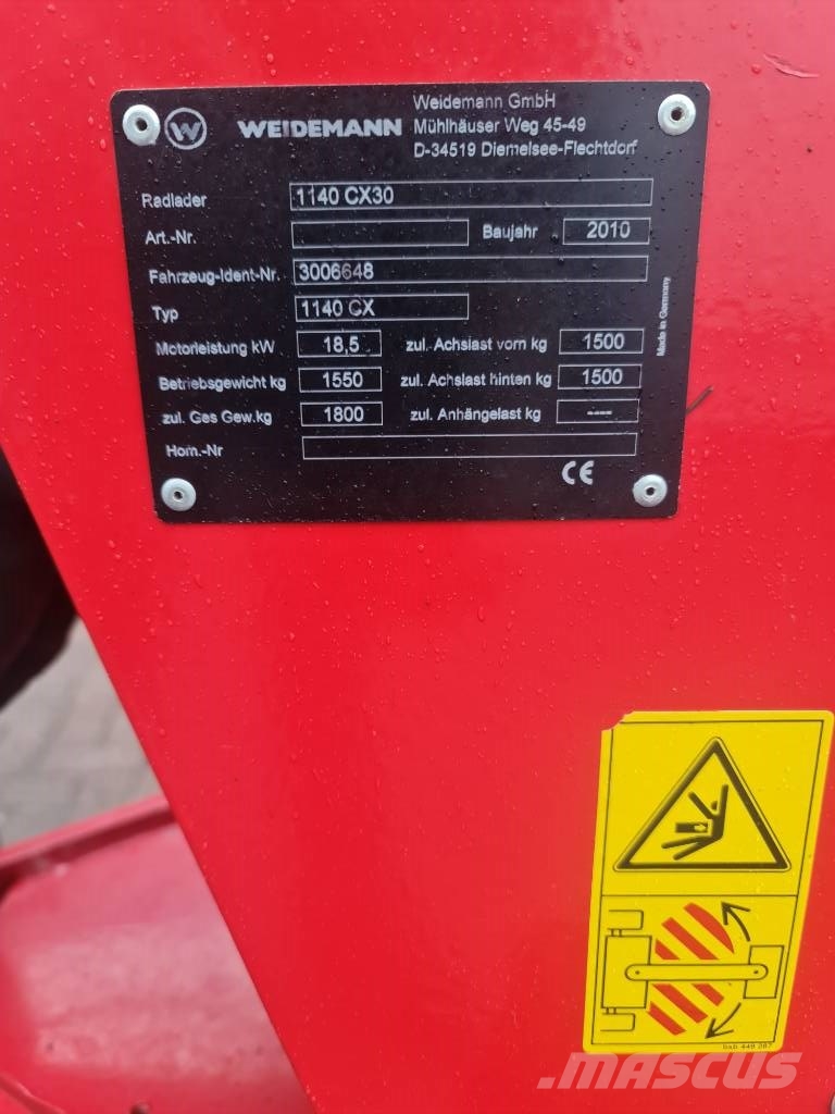 Weidemann 1140 Mini utovarivači
