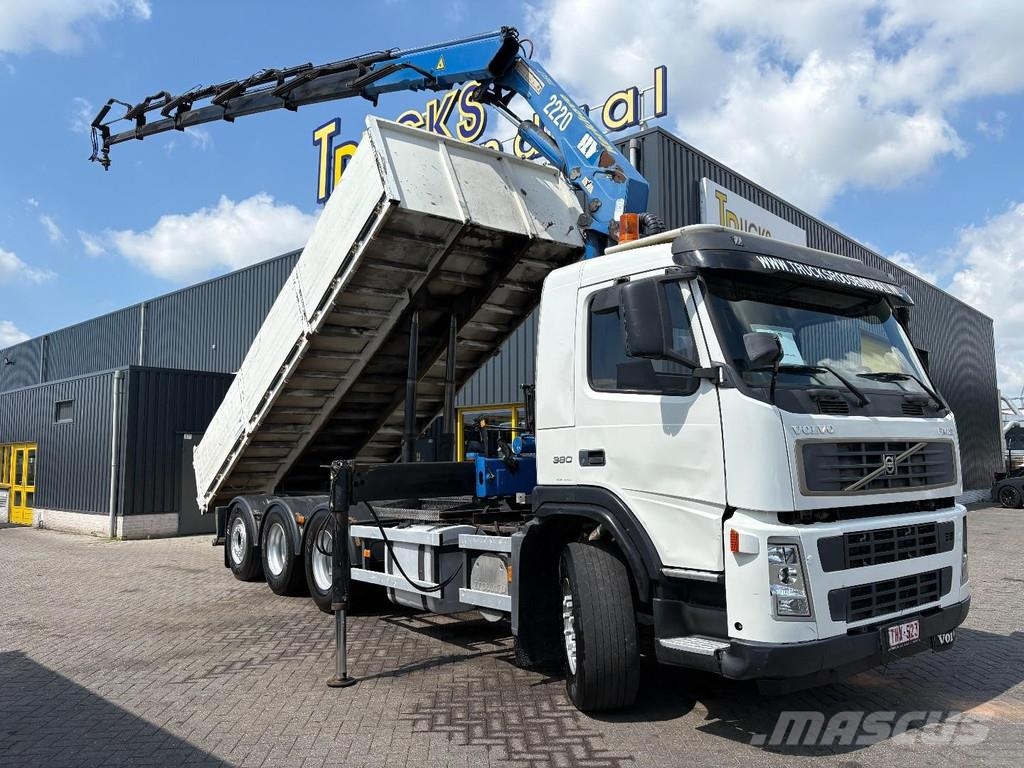 Volvo FM 12.380 + HMF 2220 K5 + 8X4 STEERING + TIPPER + Kiper tovornjaki