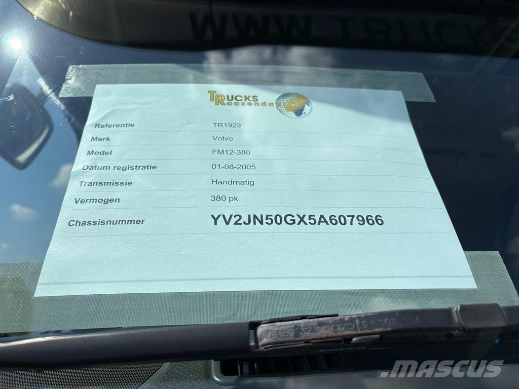 Volvo FM 12.380 + HMF 2220 K5 + 8X4 STEERING + TIPPER + Kiper tovornjaki