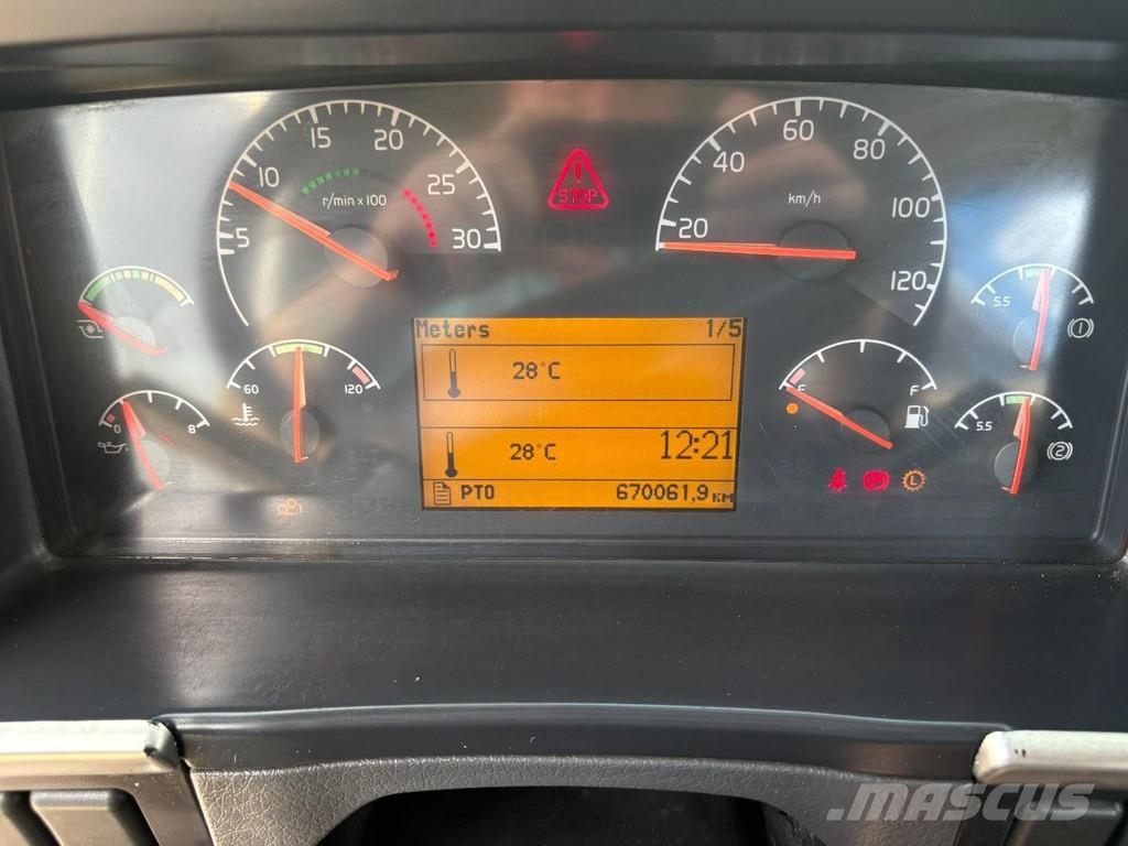 Volvo FM 12.380 + HMF 2220 K5 + 8X4 STEERING + TIPPER + Kiper tovornjaki