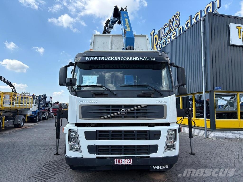 Volvo FM 12.380 + HMF 2220 K5 + 8X4 STEERING + TIPPER + Kiper tovornjaki
