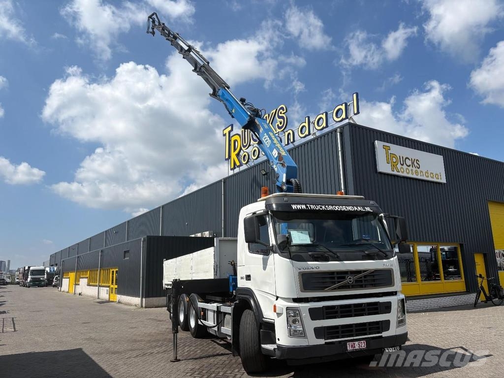 Volvo FM 12.380 + HMF 2220 K5 + 8X4 STEERING + TIPPER + Kiper tovornjaki