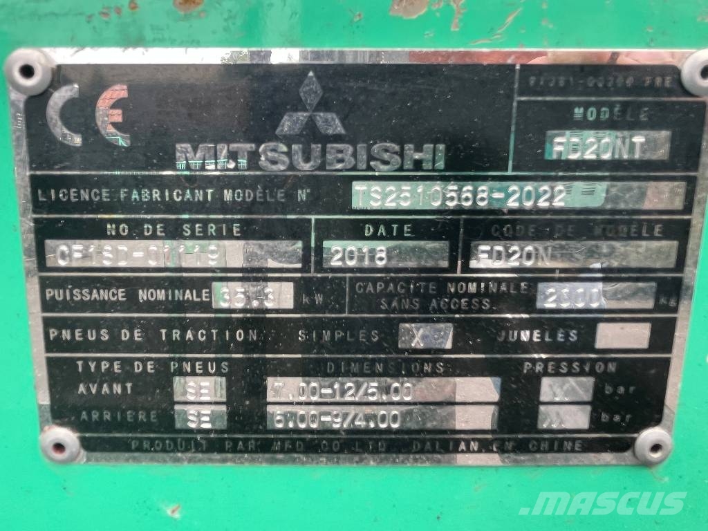 Mitsubishi FD20NT V-4210 IO Dizelski viličari