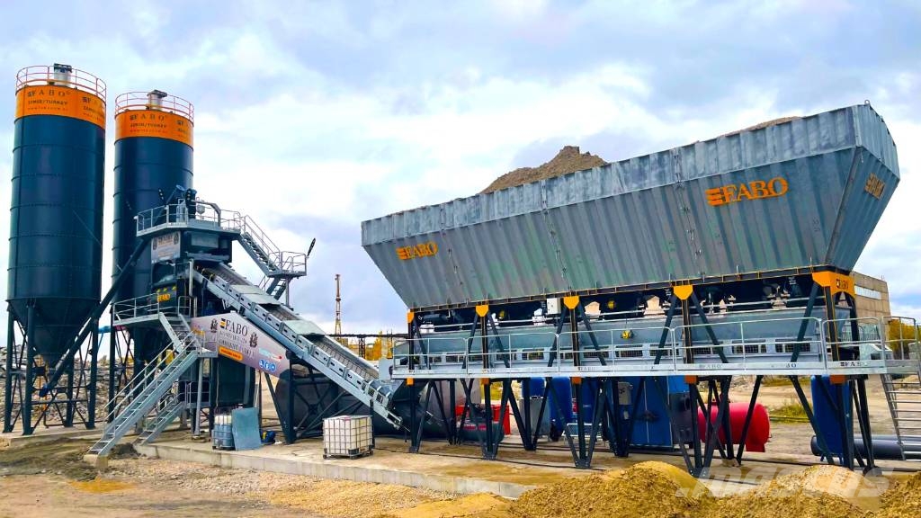 Fabo CENTRALE À BÉTON COMPACTE À GODET - 120 M3/H Sement blandeverk