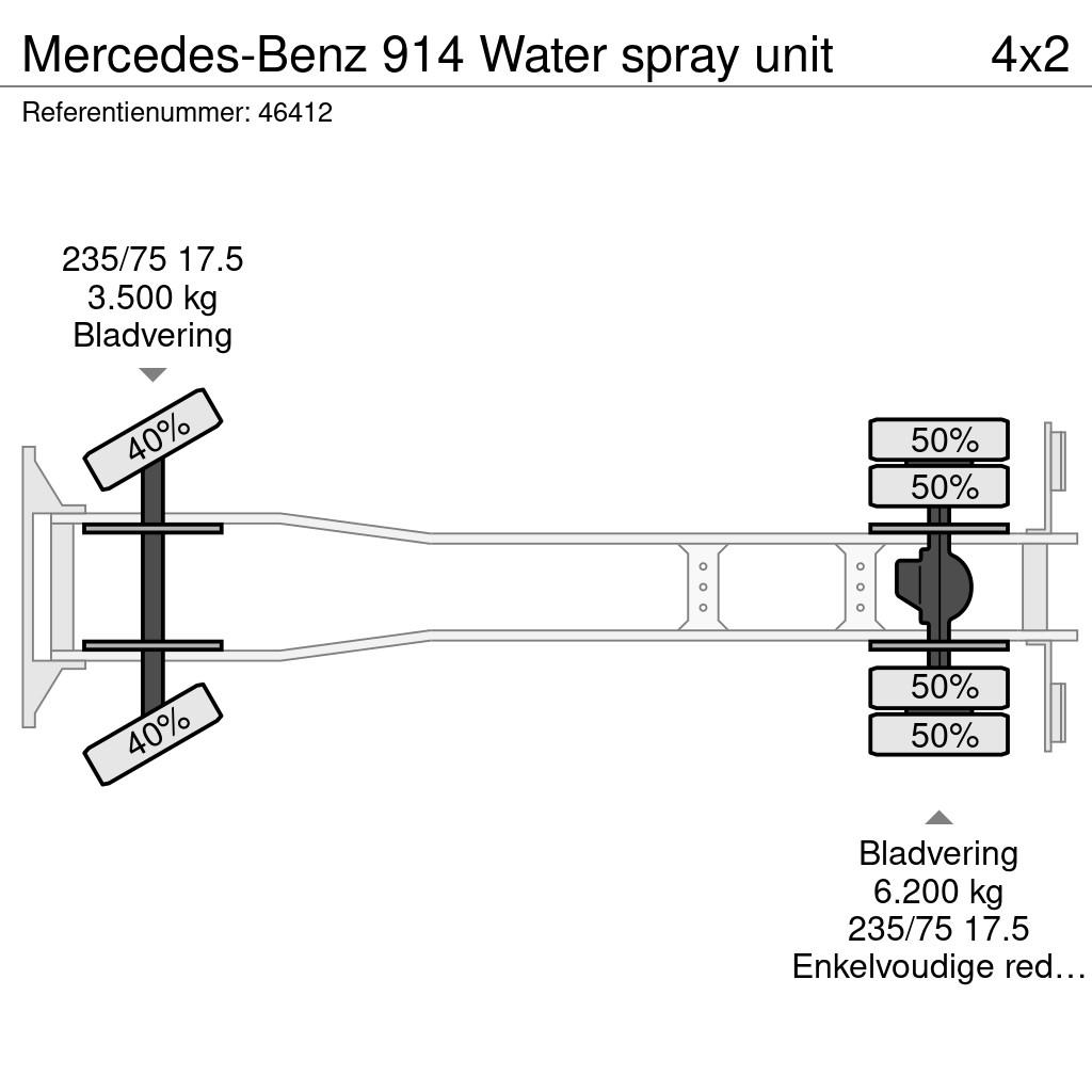 Mercedes-Benz 914 Water spray unit Kombinované/Čerpacie cisterny
