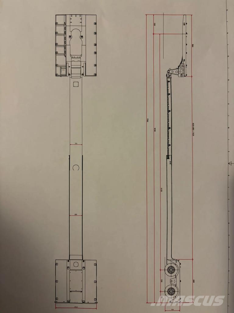  RECKER Kuipdieplader, afneembare nek, uitschuifbaa نصف مقطورة مسطحة منخفضة