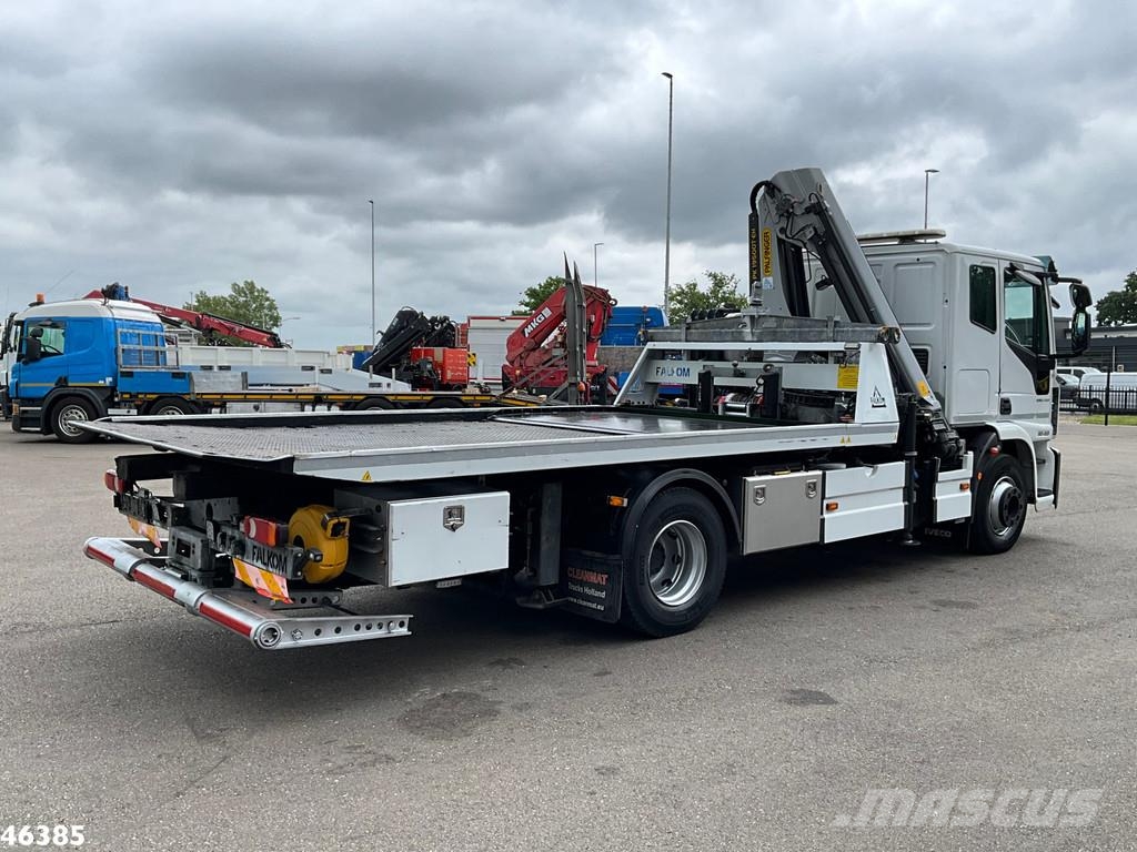 Iveco Eurocargo ML160E32 Euro 6 Falkom Abschlepp + Palfi Evakuators ar manipulatoru