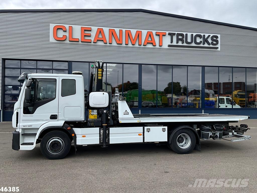Iveco Eurocargo ML160E32 Euro 6 Falkom Abschlepp + Palfi Evakuators ar manipulatoru