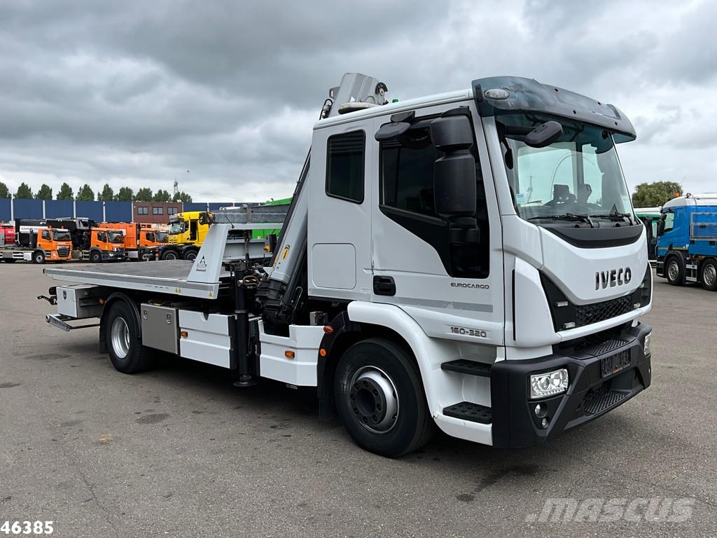 Iveco Eurocargo ML160E32 Euro 6 Falkom Abschlepp + Palfi Evakuators ar manipulatoru