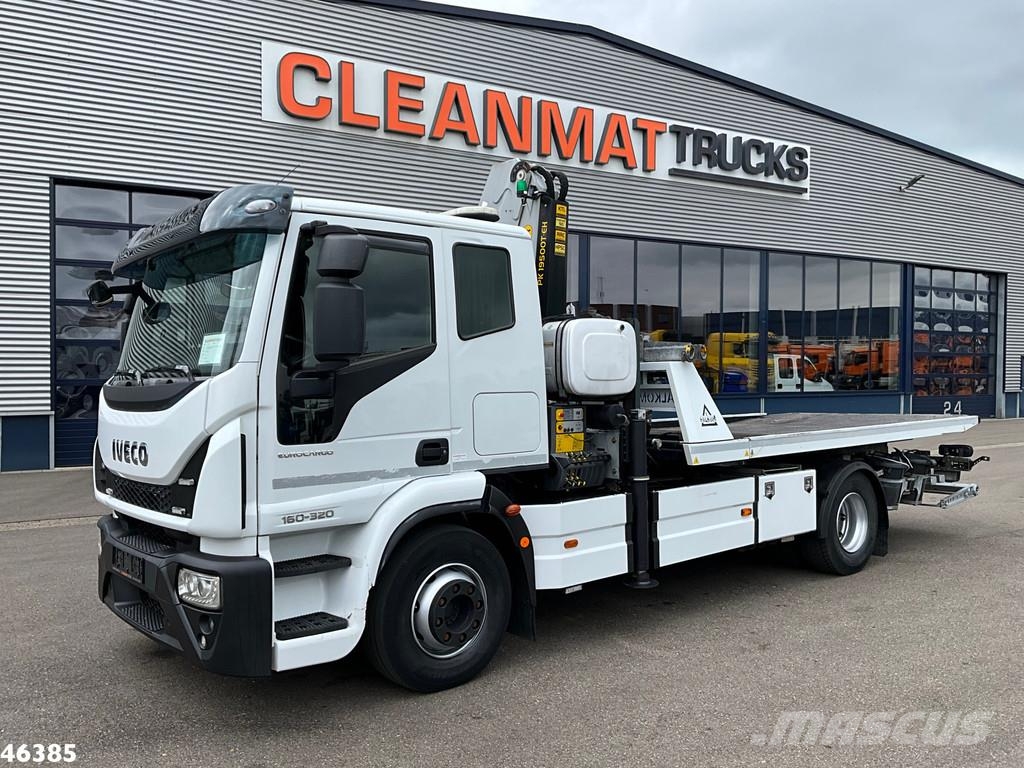 Iveco Eurocargo ML160E32 Euro 6 Falkom Abschlepp + Palfi Evakuators ar manipulatoru