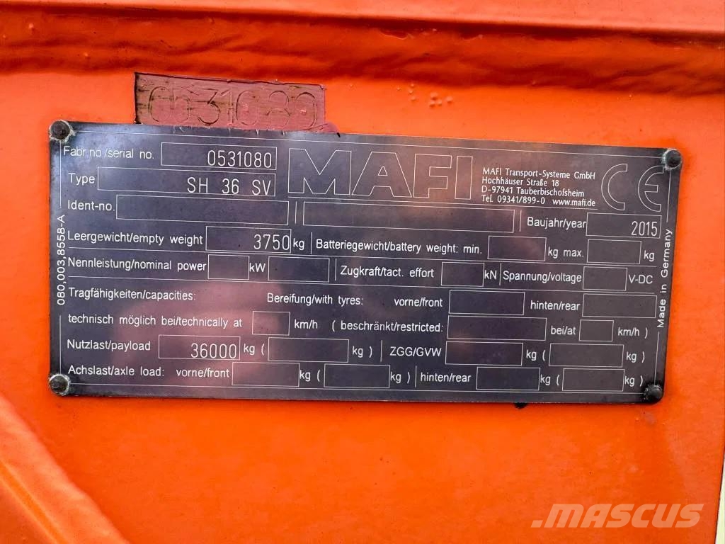 Mafi SH 36 SV SH 36 SV Tracteur de manœuvre