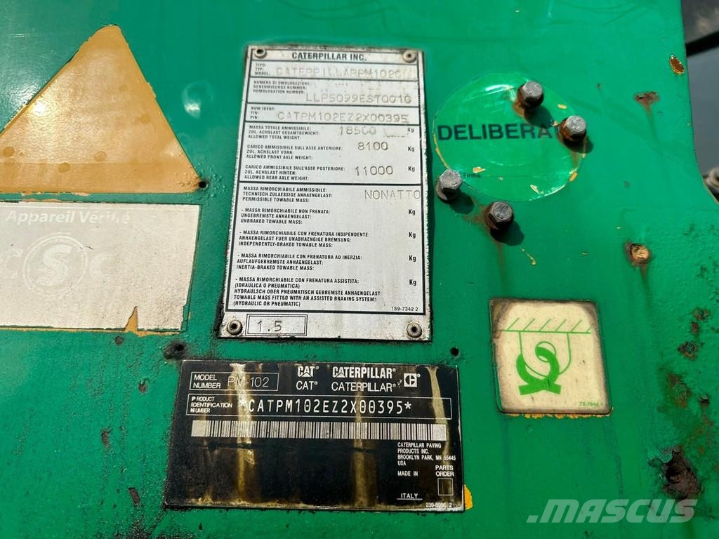 CAT PM 102 Fresadoras de asfalto