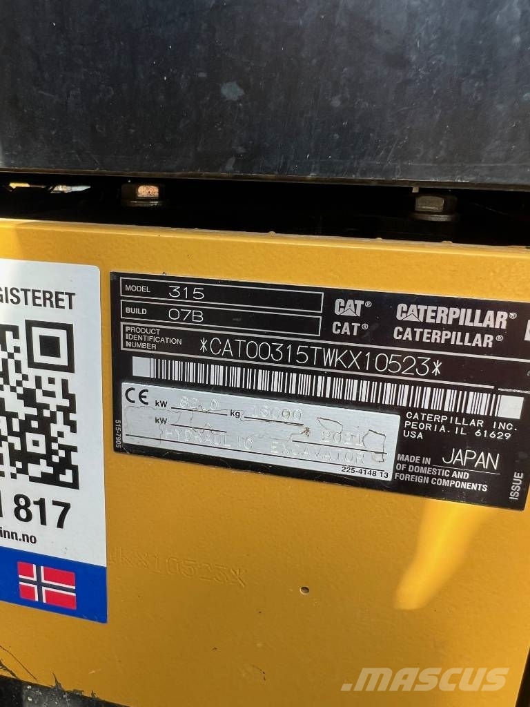 CAT 315 Beltegraver