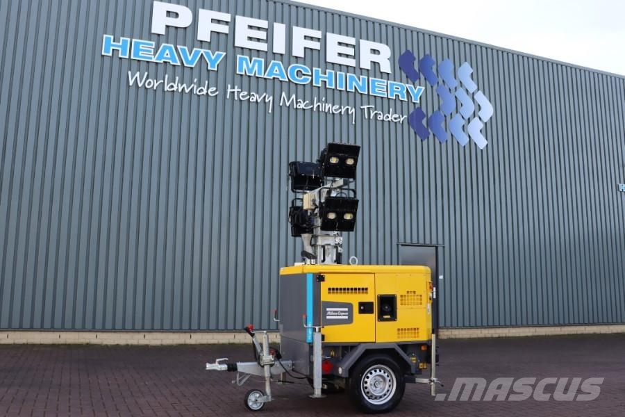 Atlas Copco HiLight H5+ SV2 Valid inspection, Max Boom Height Torres de iluminación