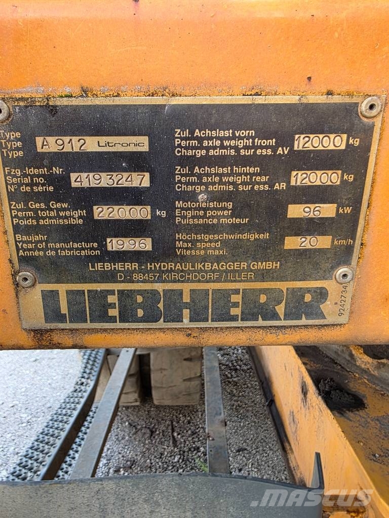 Liebherr A 912 Litronic معدات المواد - غير ذلك
