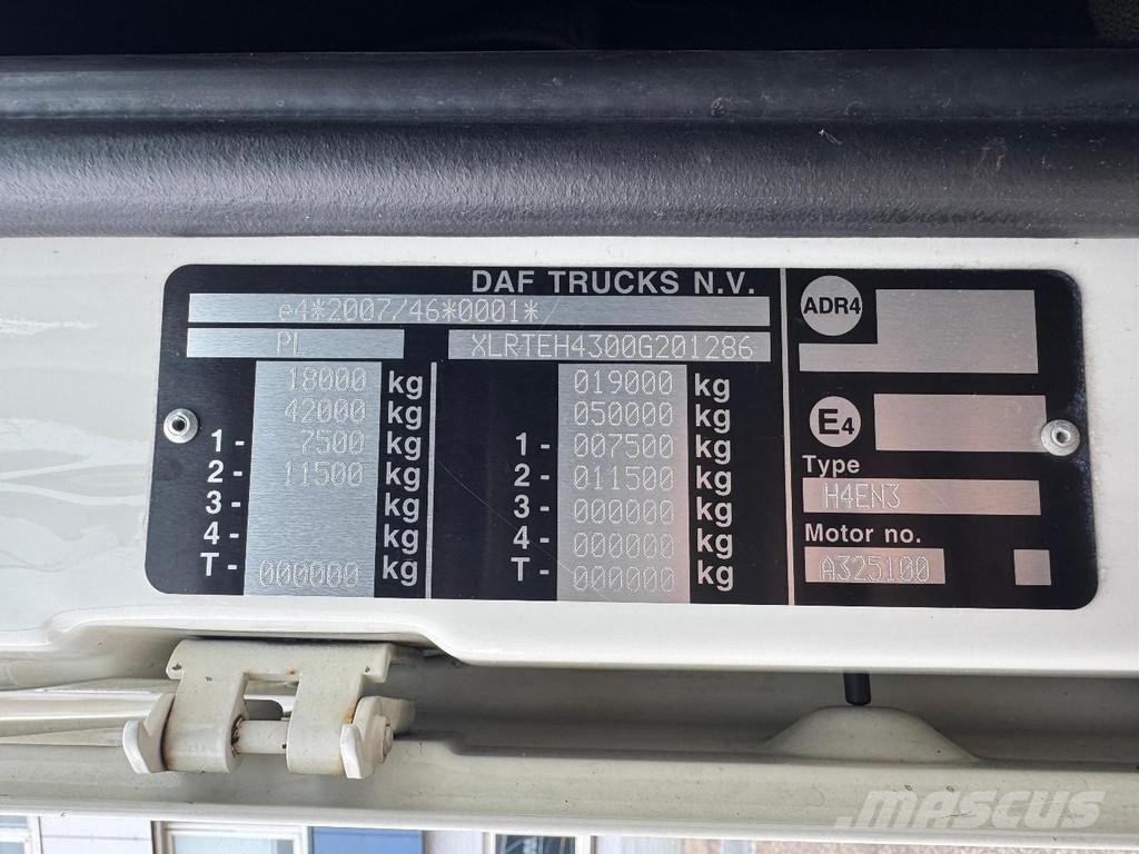 DAF XF 480 4X2 EURO 6 MEGA 트랙터 유닛