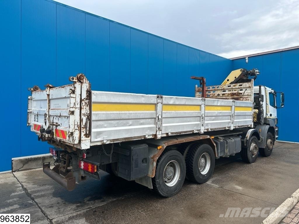 Mercedes-Benz Axor 3236 8x4, Palfinger, Remote, Bladvering Kipper