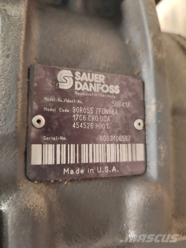  Travel pump 90R055 ZFDNN64 Sauer Danfoss 519361 JC 液压