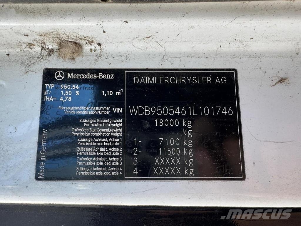 Mercedes-Benz AXOR 1829 4X2 + ZEPRO LIFT Bakwagens met gesloten opbouw
