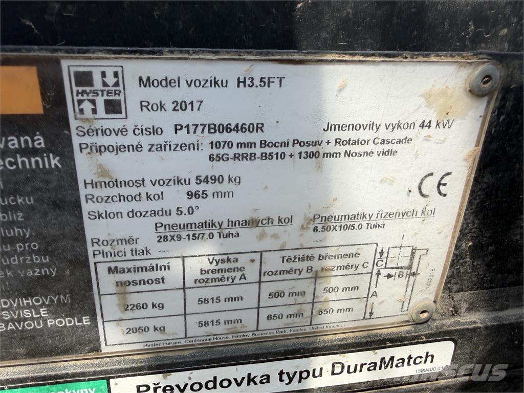 VIN 60R - HYSTER H3.5FT FORTENS LPG VIN 60R Montacargas recogepedidos de gran altura
