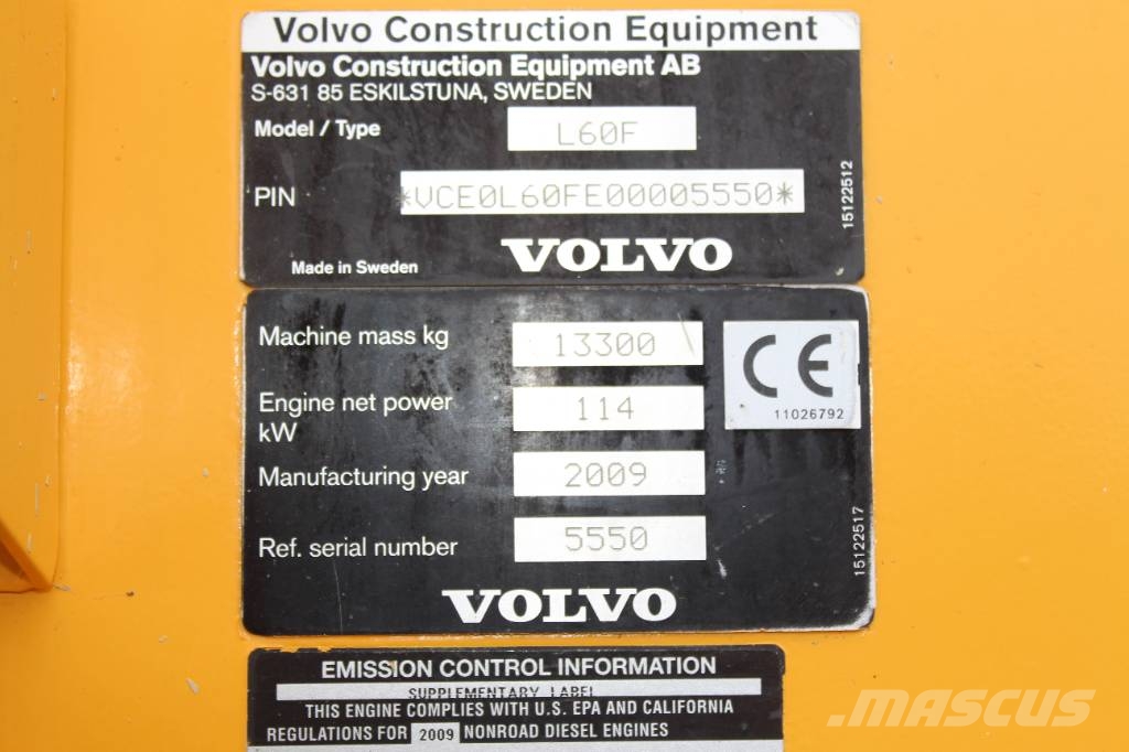 Volvo L 60 F Chargeuse sur pneus