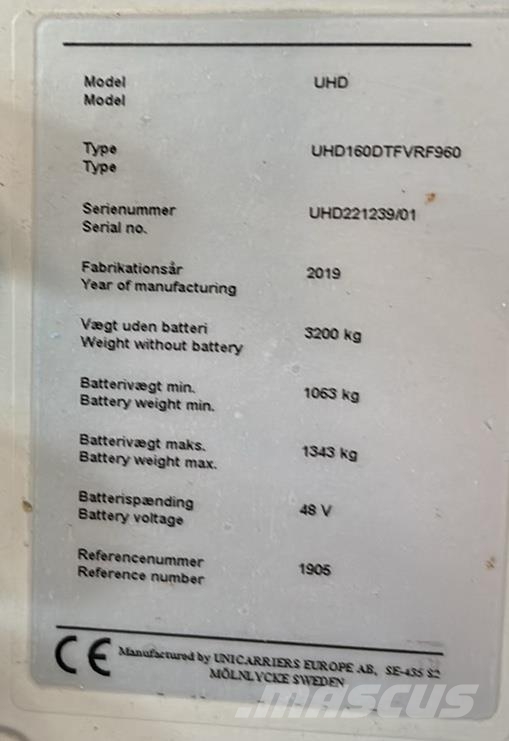 Atlet UHD160 Työntömastotrukit