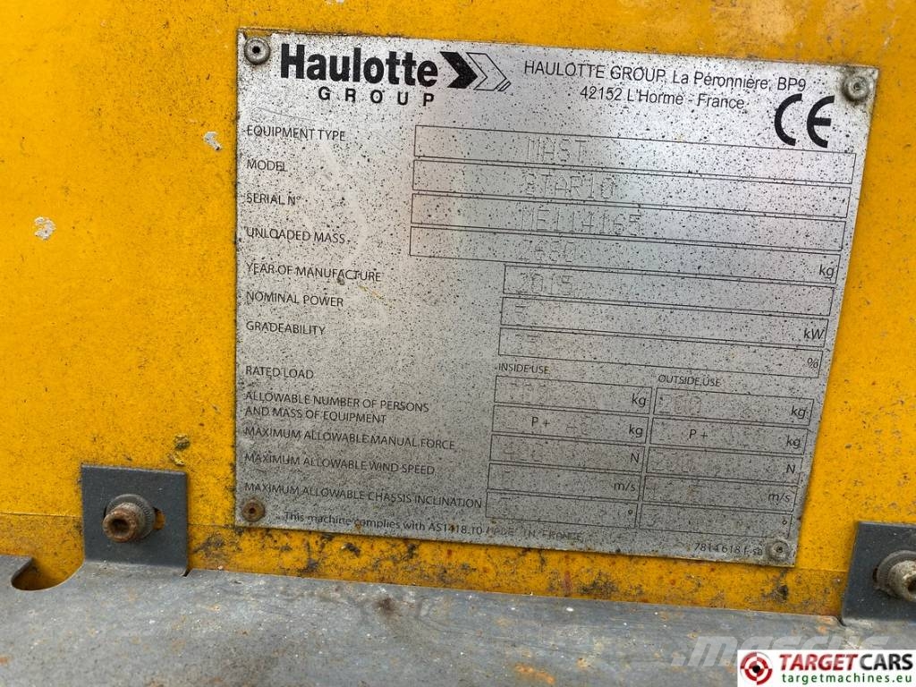 Haulotte Star 10 Electric Vertical Mast Work Lift 1000cm Personenliften en invalideliften