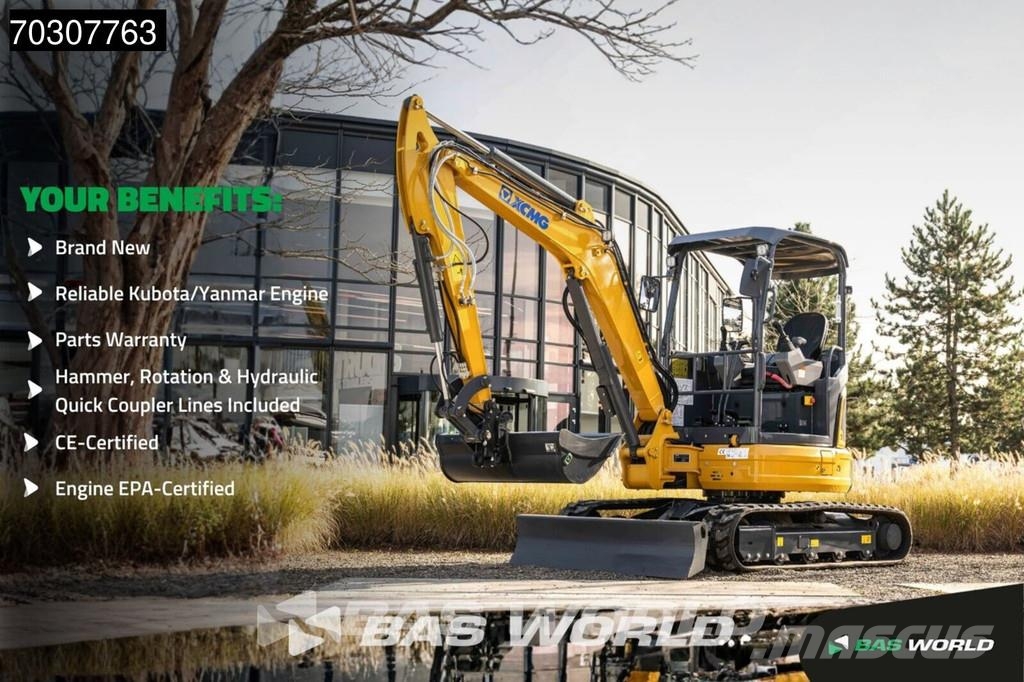 XCMG XE35 E HERSTELLERGARANTIE – YANMAR-MOTOR – CE Miniexcavadoras