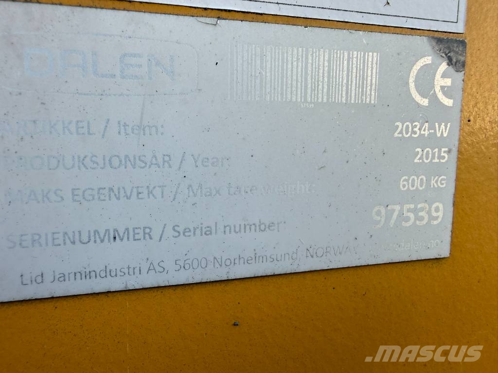 Dalen 2034-W sandstrøer Пескоразбрасыватели