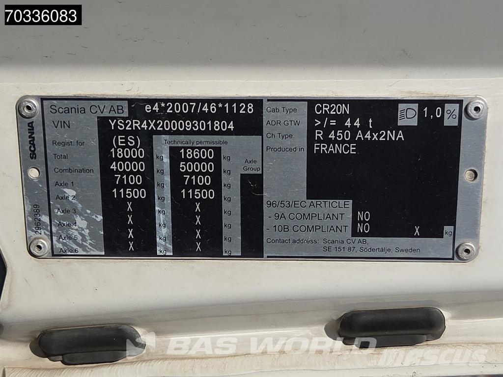 Scania R450 4X2 Retarder APK 06-2027 2xTanks PTO ACC Alco Cabezas tractoras