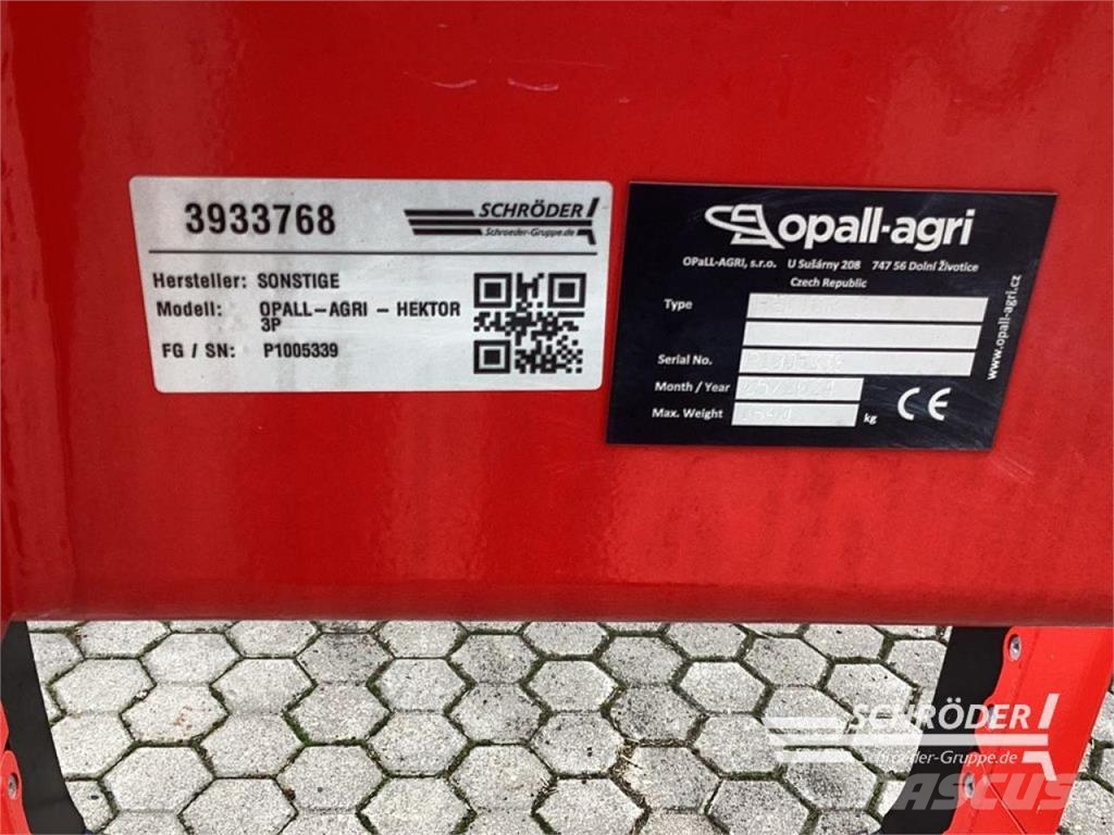  OPALL-AGRI - HEKTOR 3P Ostali priključki in naprave za pripravo tal