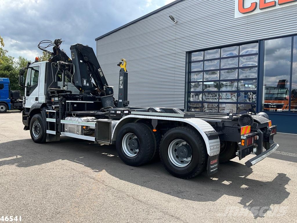 Iveco Trakker AD410T 6x4 Euro 6 Hiab 18 Tonmeter laadkra شاحنات الرافعات الخطافية