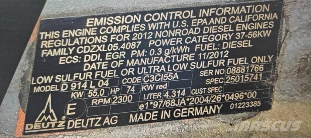 Deutz D914L04 diesel engine air cooled engine Motores