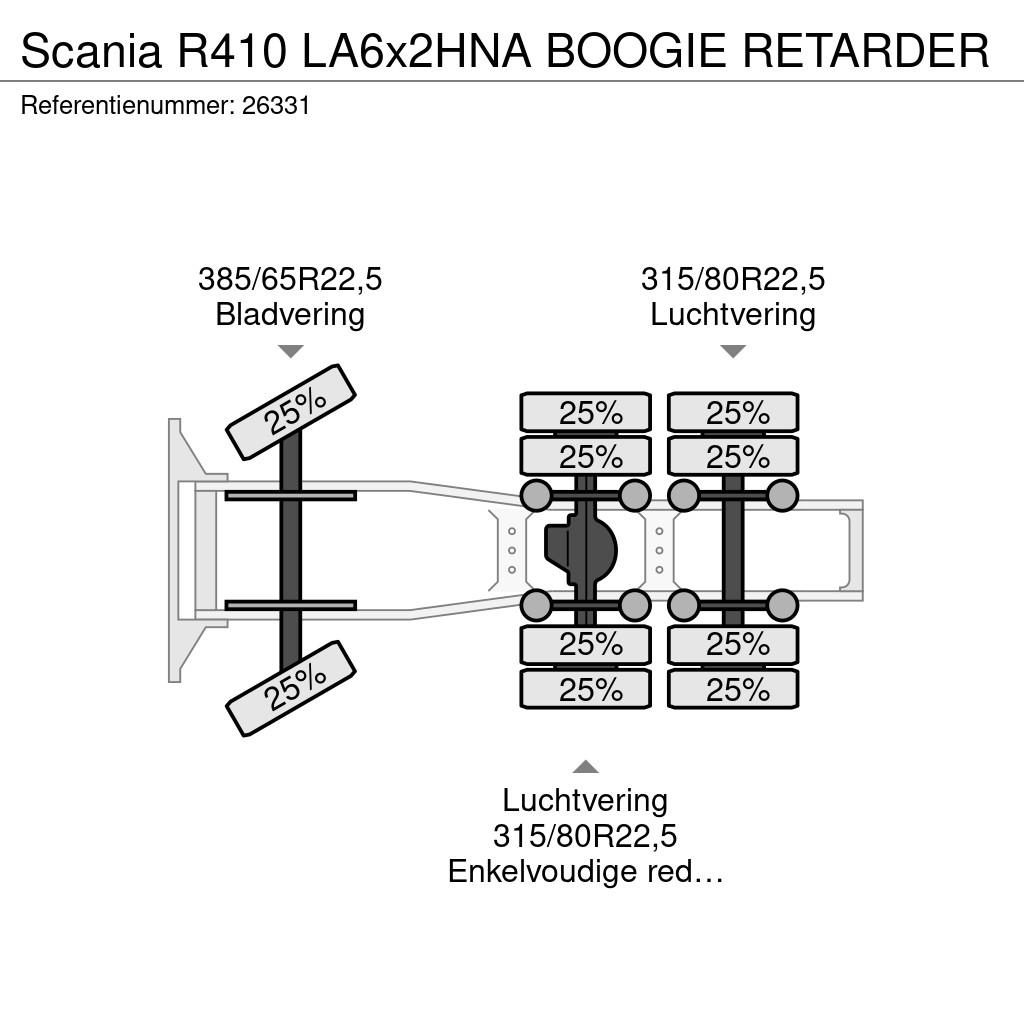Scania R410 LA6x2HNA BOOGIE RETARDER Traktorske jedinice