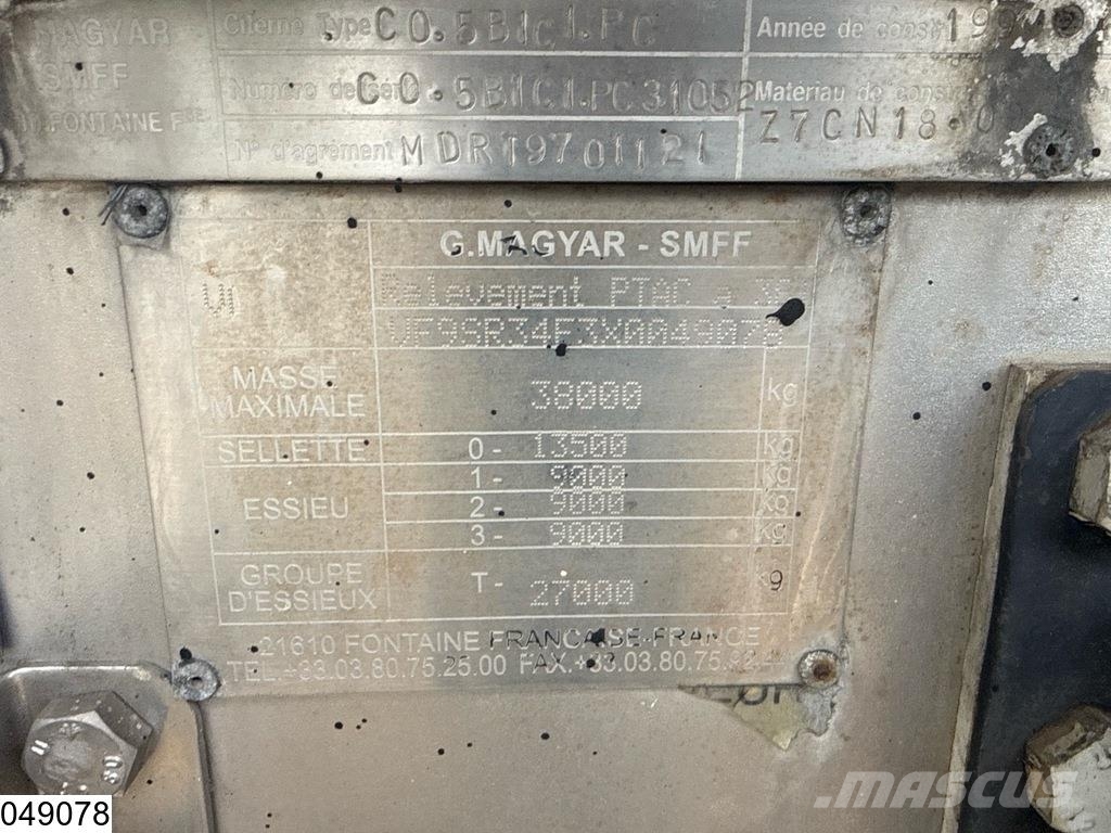 Magyar Bitum 30.000 Liter, 1 Comp Semi remorque citerne