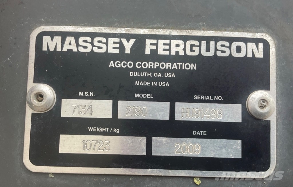 Massey Ferguson 2180 Πρέσες τετράγωνων δεμάτων