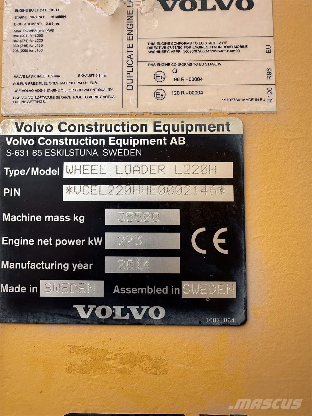Volvo L 220 H Wielladers