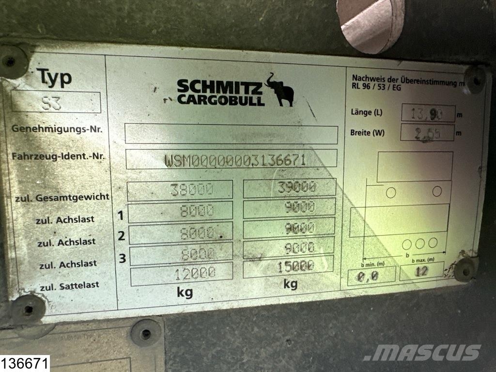Schmitz Cargobull Tautliner Lift axle Curtainsiderauflieger