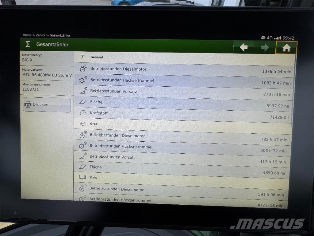 Krone BiG X 630 Фуражни комбайни