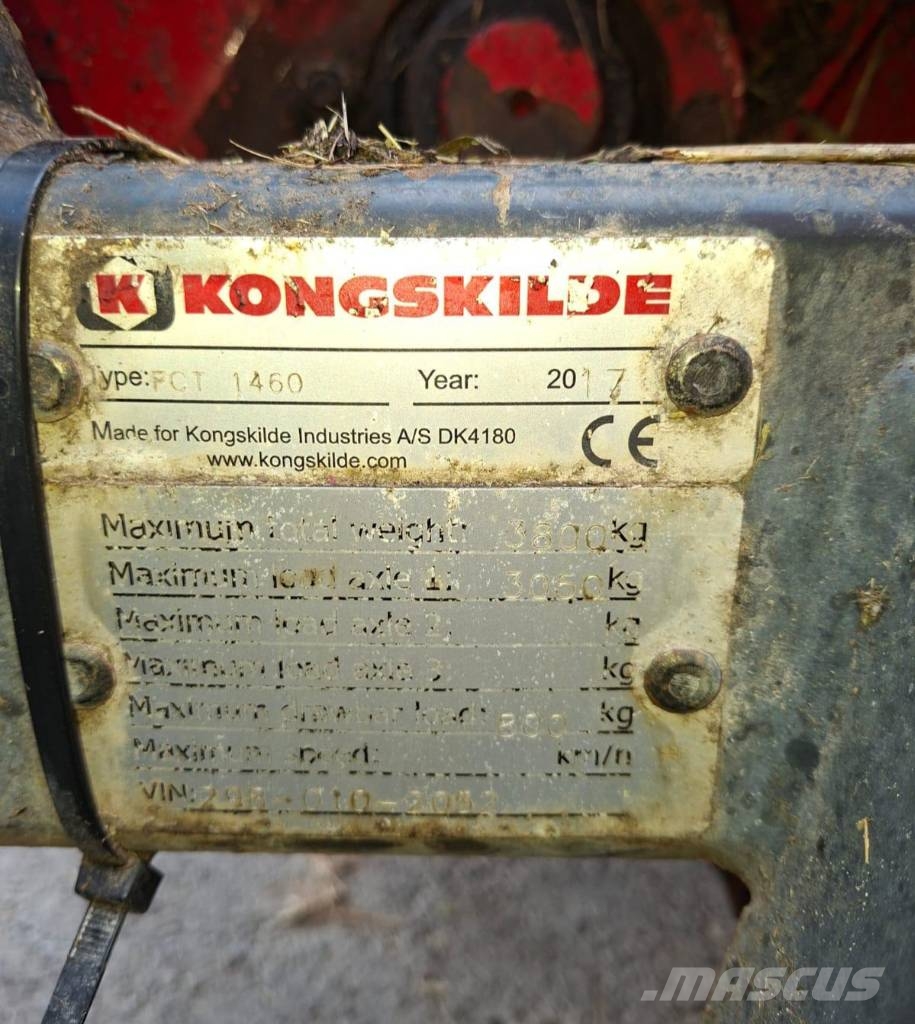 Kongskilde FCT 1460 Zāles smalcinātāji