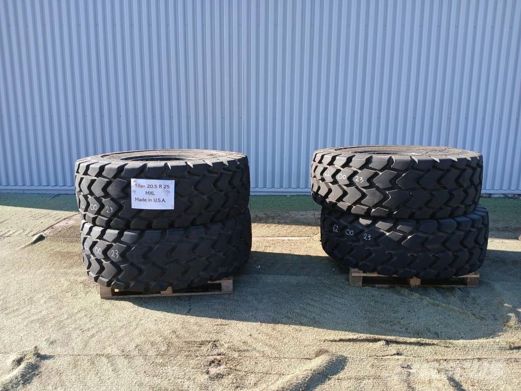 Titan 20.5R25, Nya däck Pneus, Rodas e Jantes