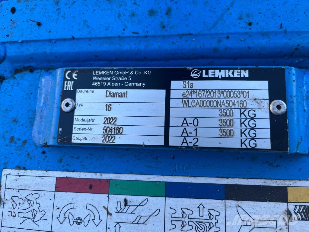 Lemken Diamant 16 VU 7+1 Реверсивни плугове