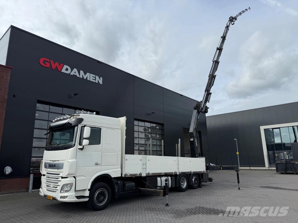 DAF XF 450 6x2 HMF 3220 K6+Fly jib ,Winch Euro 6D A/T 크레인