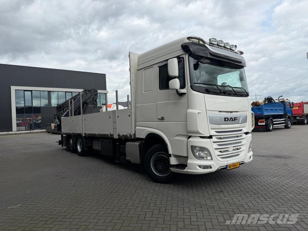 DAF XF 450 6x2 HMF 3220 K6+Fly jib ,Winch Euro 6D A/T 크레인