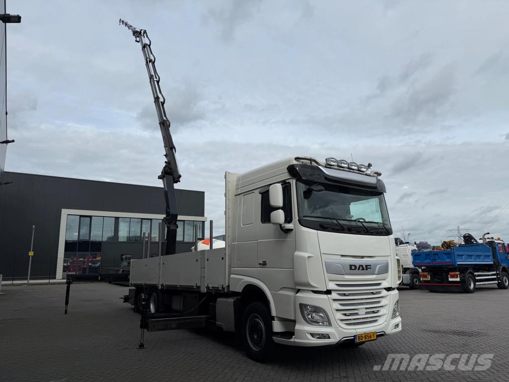 DAF XF 450 6x2 HMF 3220 K6+Fly jib ,Winch Euro 6D A/T 크레인