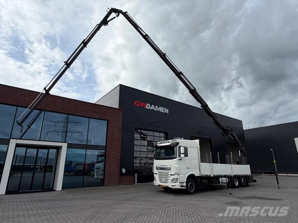 DAF XF 450 6x2 HMF 3220 K6+Fly jib ,Winch Euro 6D A/T 크레인