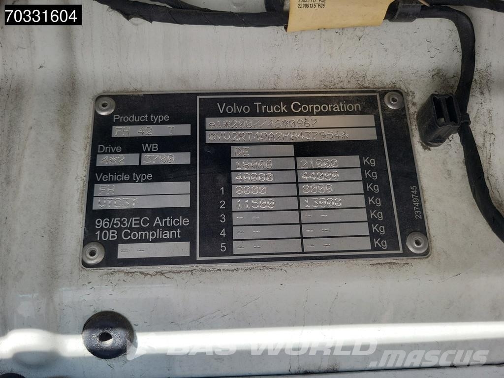 Volvo FH 500 4X2 XL 2xTanks I-ParkCool Navi ACC Trækkere