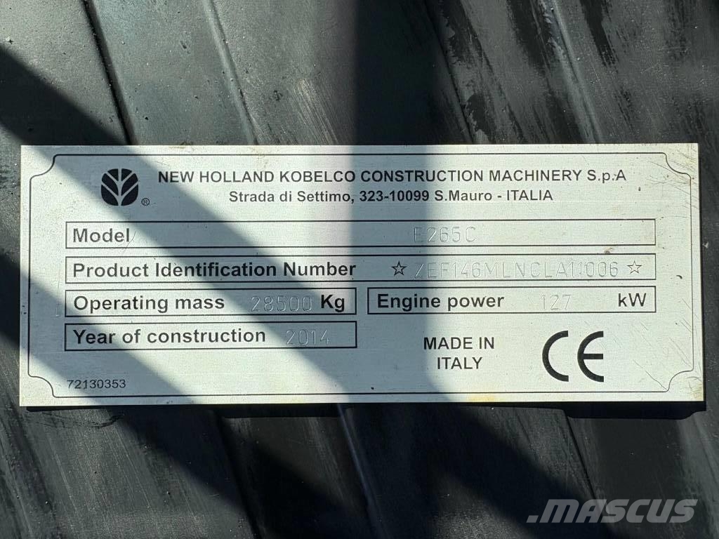 New Holland Kobelco E 265 C - Dutch machine Rupsgraafmachines